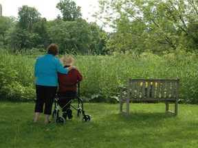 A view of the grounds at May Court Hospice in Ottawa.