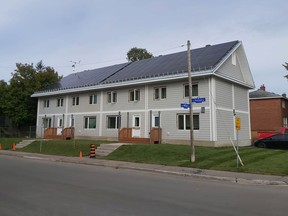 Ottawa Community Housing's sustainable housing project at 203 Presland Road.