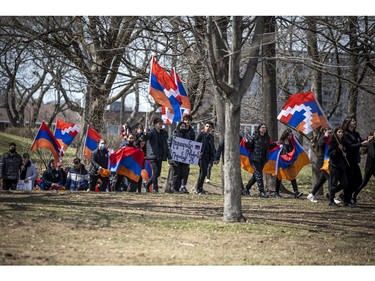 Hundreds of Armenian supporters joined together on Sunday in Macdonald Gardens Park — across from the Embassy of the Republic of Turkey — to commemorate the victims of the Armenian genocide.