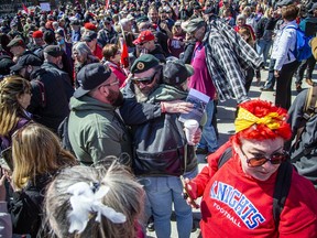 Rolling Thunder Ottawa held a ceremony at the National War Memorial in downtown Ottawa, Saturday, April 30, 2022.