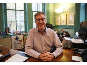 Jim Watson is shown in his office at Ottawa City Hall last fall.