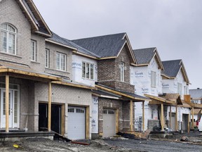 OTTAWA -- New home construction in the Barrhaven area of Ottawa. Thursday, Apr. 7, 2022