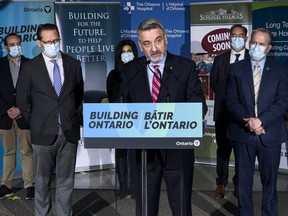 Paul Calandra, minister of long-term care, announces increased funding on Thursday at the Civic campus of The Ottawa Hospital.