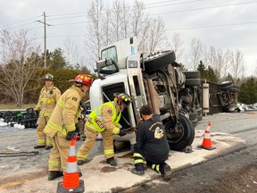 Firefighters assessed  the single occupant who was able to get out of the vehicle on their own. Patient care was transferred to 
Ottawa paramedics.