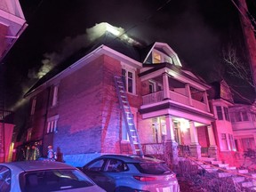 Ottawa Fire on scene of a working fire on Fifth Ave. east of Bank St.. Fire is in the upper floors and roofs of a 3-storey double. No reported injuries.
April 10, 2022