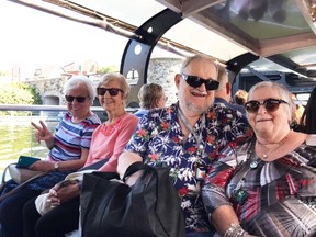 Residents at Alavida Lifestyles communities can choose from many recreational activities throughout the year including excursions such as a Rideau Canal cruise.  SUPPLIED PHOTOS