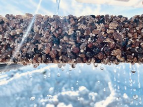 Rainwater doesn’t pool on permeable pavement but instead flows right through, where it is absorbed into the ground. SUPPLIED PHOTOS