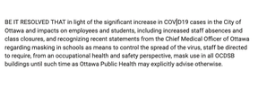 Der Antrag wurde am Dienstag von der Ottawa-Carleton District School Board verabschiedet.