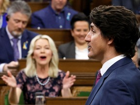 Prime Minister Justin Trudeau speaks during question period in the House of Commons on April 27, 2022. Midnight sittings open up another few hours in a given day for bills to get through parliament.