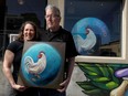 Natalie Aucoin and Rick Boland at their restaurant, the Foolish Chicken, in Ottawa. The Foolish Chicken is to close April 24 and the couple is putting the business up for sale as pandemic-driven staff shortages make doing business difficult for the sector.