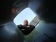 David Boushey, Ferguslea Properties director of operations and maintenance, poses outside one of of its apartment buildings on Tuesday.