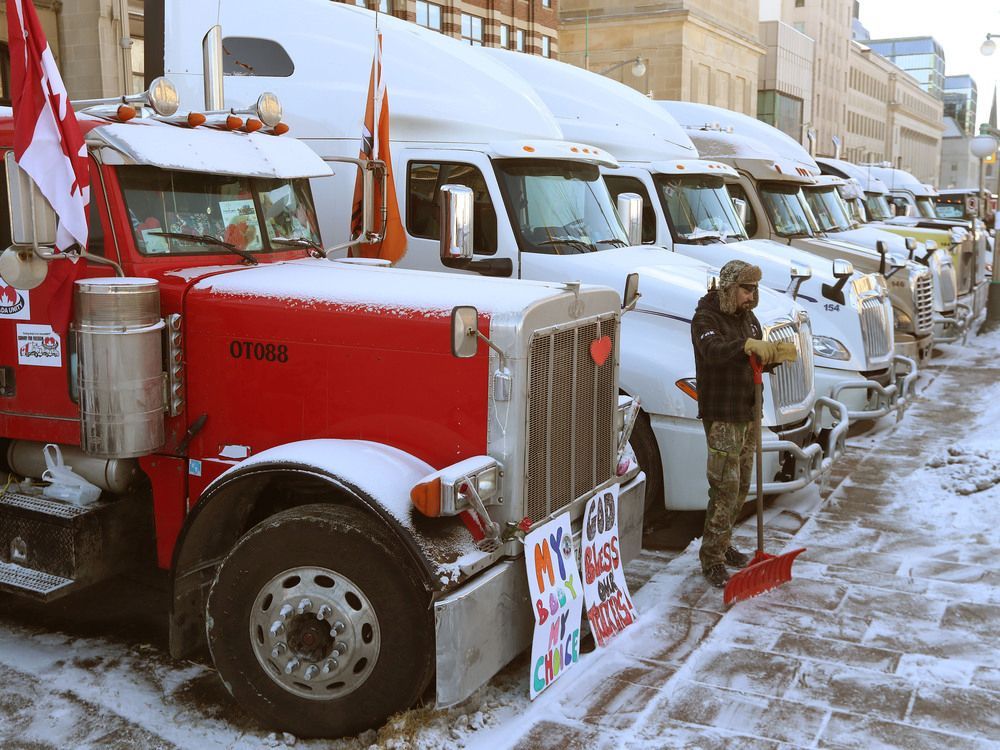 Why were convoy trucks allowed downtown in the first place?