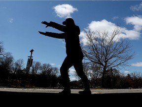 It was a sunny day Wednesday as Pauline Briand practiced her traditional form of Yang style Tai Chi near the Rideau Canal. Thursday's skies won't be so quite so bright.