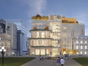Six plans to redo the core of Wellington Street across from Parliament