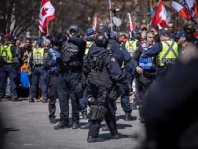 'Rolling Thunder Ottawa' took place under the collective gaze of officers from the Ottawa Police Service, RCMP and other forces.