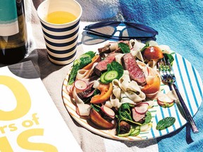 Steak and heirloom tomato noodle salad from That Noodle Life.