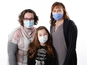 Mallory and Anna Boileau with CHEO's medical geneticist, Dr. Kym Boycott.