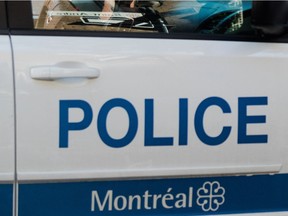 Montreal police cruiser.