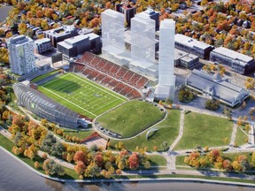 An artistic conception of the Lansdowne 2.0 proposal.