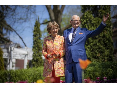 OTTAWA -- Princess Margriet of the Netherlands and her husband, Professor Pieter van Vollenhoven, took part in the official opening of the Canadian Tulip Festival during their visit to Canada, Saturday, May 14, 2022. After the ceremony at the "Man with Two Hats" monument, located across from Dow's Lake, the pair had a tour through Commissioners Park to enjoy the festival and all the beautiful tulips in full bloom. 


ASHLEY FRASER, POSTMEDIA