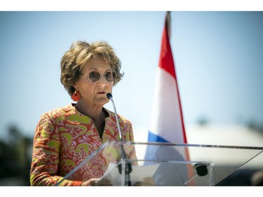 OTTAWA -- Princess Margriet of the Netherlands and her husband, Professor Pieter van Vollenhoven, took part in the official opening of the Canadian Tulip Festival during their visit to Canada, Saturday, May 14, 2022. After the ceremony at the "Man with Two Hats" monument, located across from Dow's Lake, the pair had a tour through Commissioners Park to enjoy the festival and all the beautiful tulips in full bloom. 


ASHLEY FRASER, POSTMEDIA