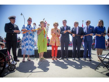 OTTAWA -- Princess Margriet of the Netherlands and her husband, Professor Pieter van Vollenhoven, took part in the official opening of the Canadian Tulip Festival during their visit to Canada, Saturday, May 14, 2022. After the ceremony at the "Man with Two Hats" monument, located across from Dow's Lake, the pair had a tour through Commissioners Park to enjoy the festival and all the beautiful tulips in full bloom. The dignitaries lined up to do an official ribbon cutting Saturday morning under the steaming hot sun. 


ASHLEY FRASER, POSTMEDIA