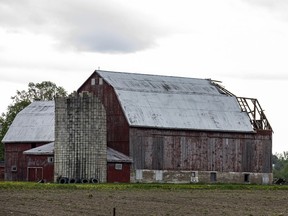 A farm was heavily damaged between Carleton Place and Almonte along Highway 29.