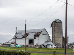 Brabantdale Farms in the Vars area showed heavy damage.