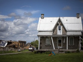 OTTAWA -- The Scott's family farm lost a piece of White Lake history during the damaging storms that hit the Ottawa and surrounding areas Saturday. Their large barn was built in 1867 and the farm house was built on the property two years after. 