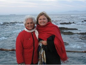 Shirley Greenberg, left, is shown in 2009 in Cape Town, South Africa, with Maureen McTeer. Ms. Greenberg died Wednesday.