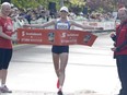 Dayna Pidhoresky wins the Canadian women's marathon at the Ottawa Race Weekend in 2019, the last year the event was held in person.