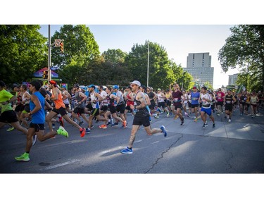 OTTAWA --  Racers start the marathon at Tamarack Ottawa Race Weekend, Sunday, May 29, 2022.