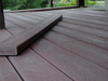 Even though the fake wood grain pattern on this composite deck board isn’t going to fool anyone, it still looks nice. Today’s composite deck material comes in a wide range of colours and textures.