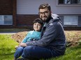 Rustam with his son. Rustam, a physician who has worked as public health advisor to the Afghan government, is working on his long-term goal of getting his Canadian medical licence.