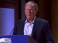 The audience erupted in laughter after former U.S. President George W. Bush's slip-up.