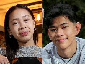 Left, Victoria Vu Duc owns and operates her own restaurant.
Right, Alex Bui, 18, helps run a student painting company.