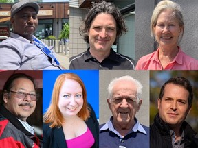 We asked voters and community leaders what they'd like to see from Ottawa–Vanier's MPP after the June 2 provincial election. Among them were, top row left to right, residents Mohammed Awad, Alex Lamoureux and Suzanne Labelle, and, lower row left to right, Marc Maracle, executive director of Gignul Non-Profit Housing Corporation, Kalin McCluskey, executive director of Byward Market BIA, resident J.P. Monette, and Mathieu Fleury, city councillor for Rideau–Vanier.