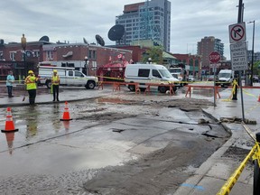 Watermain break on George Street.