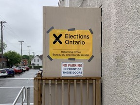 Elections Ontario vote signs