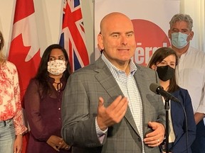 Liberal Leader Steven Del Duca was in Ottawa Friday to outline the parts of his party's platform tailored to the national capital.