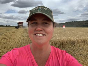 Jennifer Doelman is a crop farmer and seed producer in the Douglas region. Credit: Jennifer Doelman