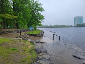 Leamy Lake pkwy is closed due to anticipated flooding.