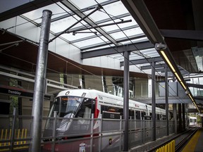 A file photo from Sept. 15, 2019, the second day of operations for the Confederation Line LRT system.