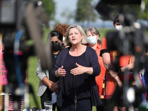 NDP Leader Andrea Horwath was joined by local candidates and health workers talking about the NDP's plan for health care.
