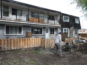 Renovations at Manor Village on Woodroffe Ave in Ottawa, May 17, 2022.
