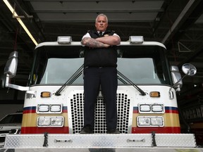 Larry Roy, Sector Chief of District 7, poses for a photo in Ottawa Tuesday. Ottawa Fire Services is running a major recruitment of new volunteer firefighters, of which it has about 500.