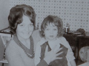 A photo of Jennifer Race with her mother.