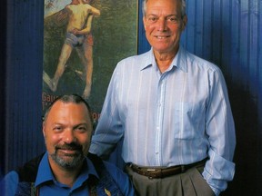 Philippe Hébert, left, with Richard Rutherford.