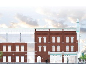 The owner of Somerset House is working with Chmiel Architects on a design to rehabilitate the historic building at 352 Somerset St. This rendering shows a possible facade of the building along Somerset Street.