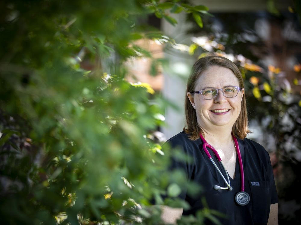 Dr. Nicole Shadbolt near her Ottawa home on Sunday, June 5, 2022.